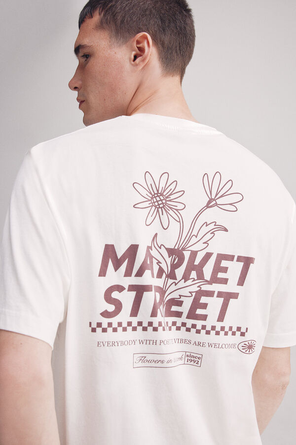 Springfield camiseta de rua do mercado bege