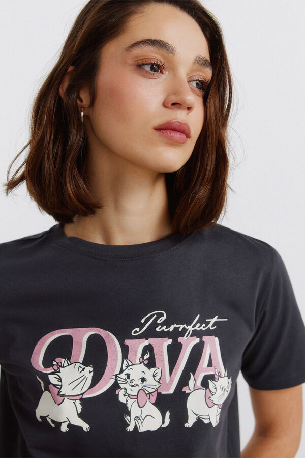 Springfield T-shirt de manga curta Disney cinzento
