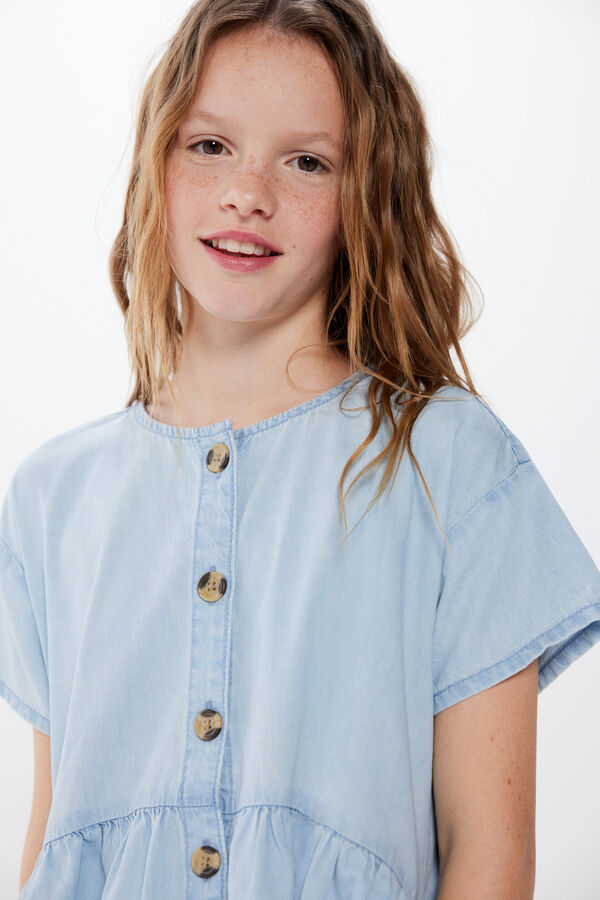 Springfield Kids Vestido denim ligero ni&ntilde;a azul