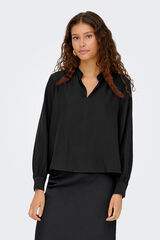 JDY Blusa manga larga negro
