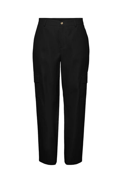 Springfield Pantalón recto estilo cargo negro