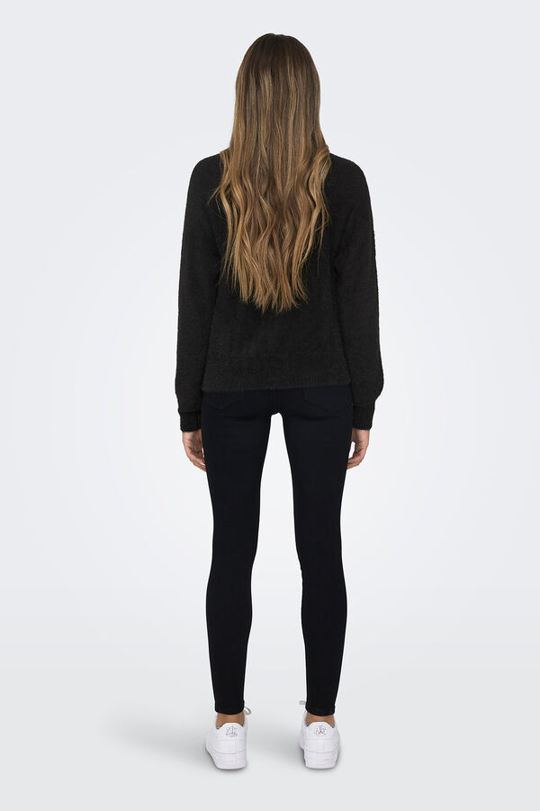 Only Cardigan con botones negro