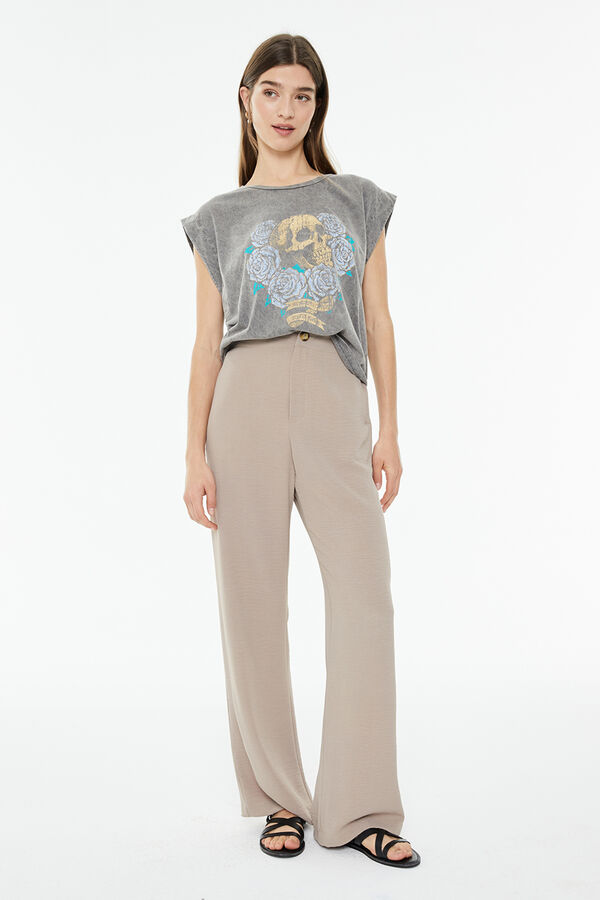 System Action Camisola de manga curta cinzento