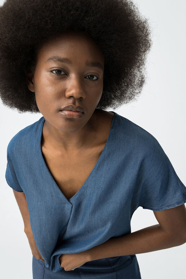 Tiffosi Blusa Denim azul