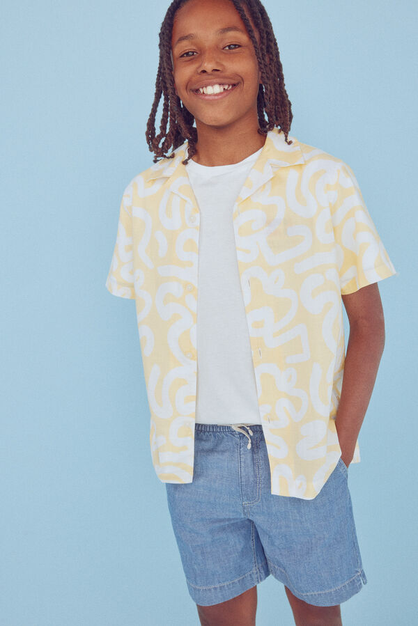 Springfield Kids Bermuda chambray para ni&ntilde;o azul