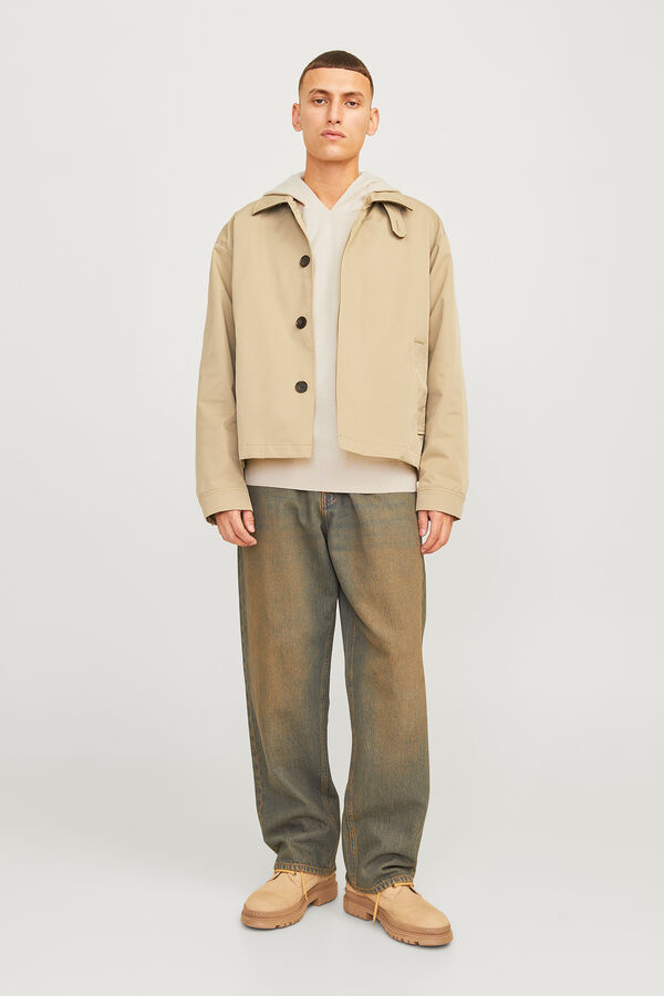 Jack & Jones Sudadera relaxed fit de punto gris