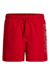 Jack & Jones PLUS Fato de banho regular logo vermelho