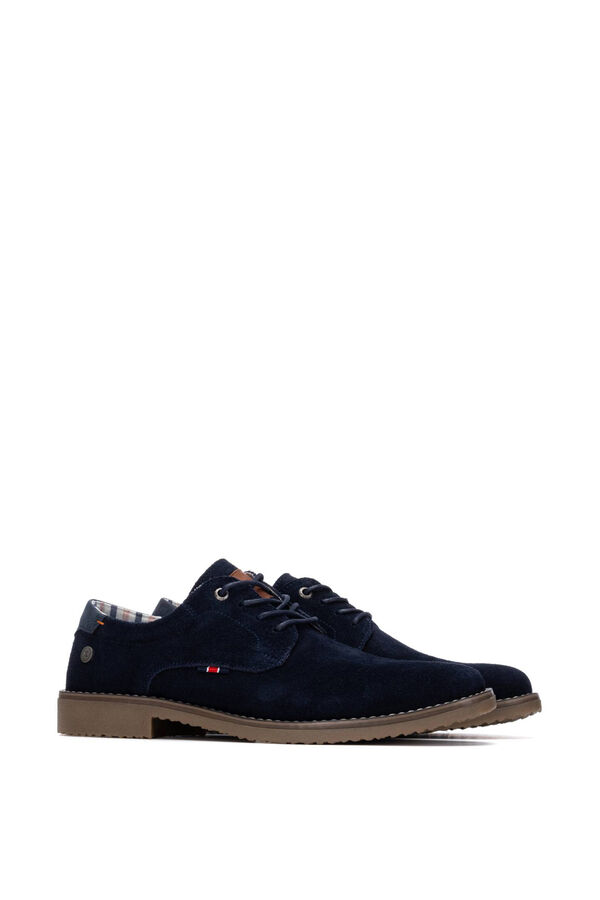 XTI Sapatos Blucher Cl&aacute;ssico azul