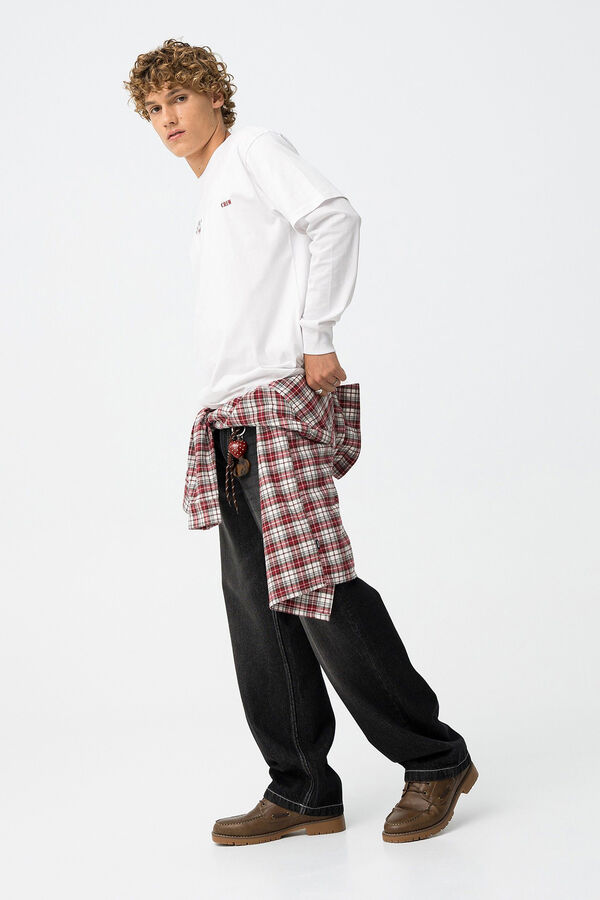 Tiffosi Young Jeans Super Baggy Fit negro