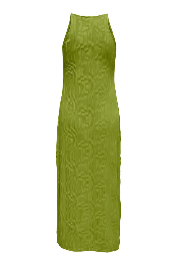JDY Vestido comprido textura verde
