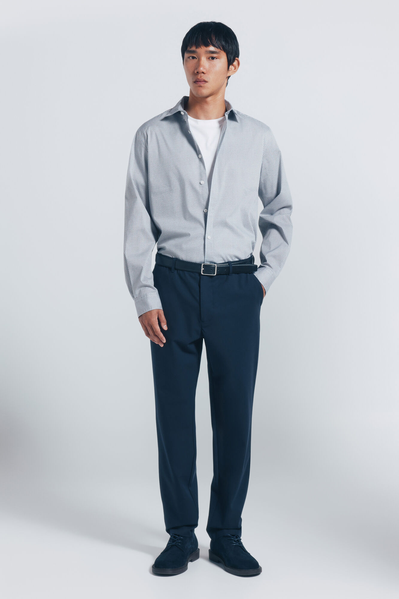 Springfield Camisa popel&iacute;n micro estampado