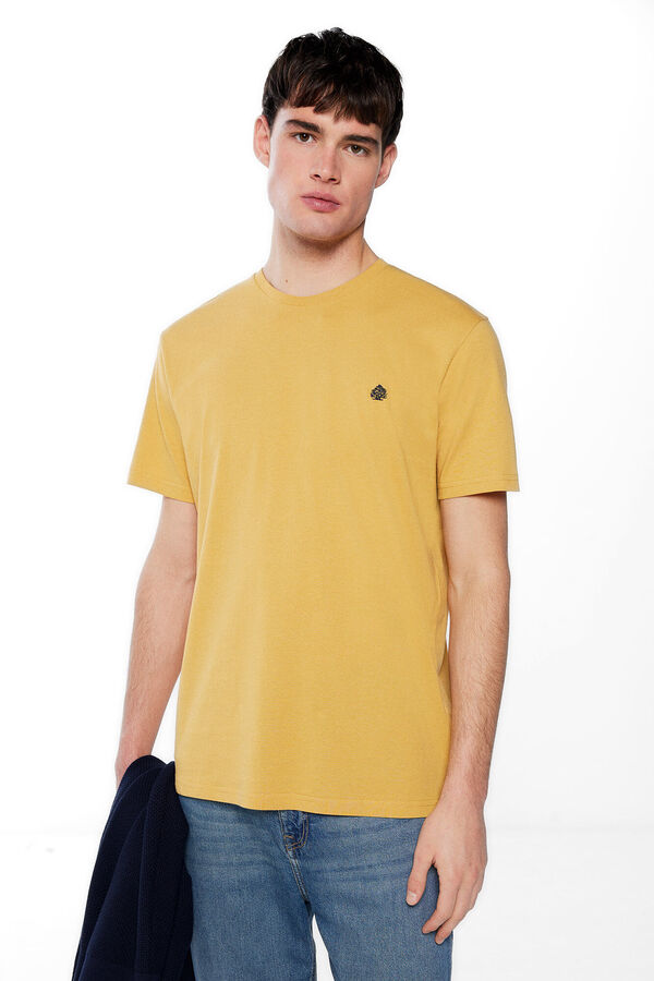 Springfield T-shirt b&aacute;sica &aacute;rvore amarelo