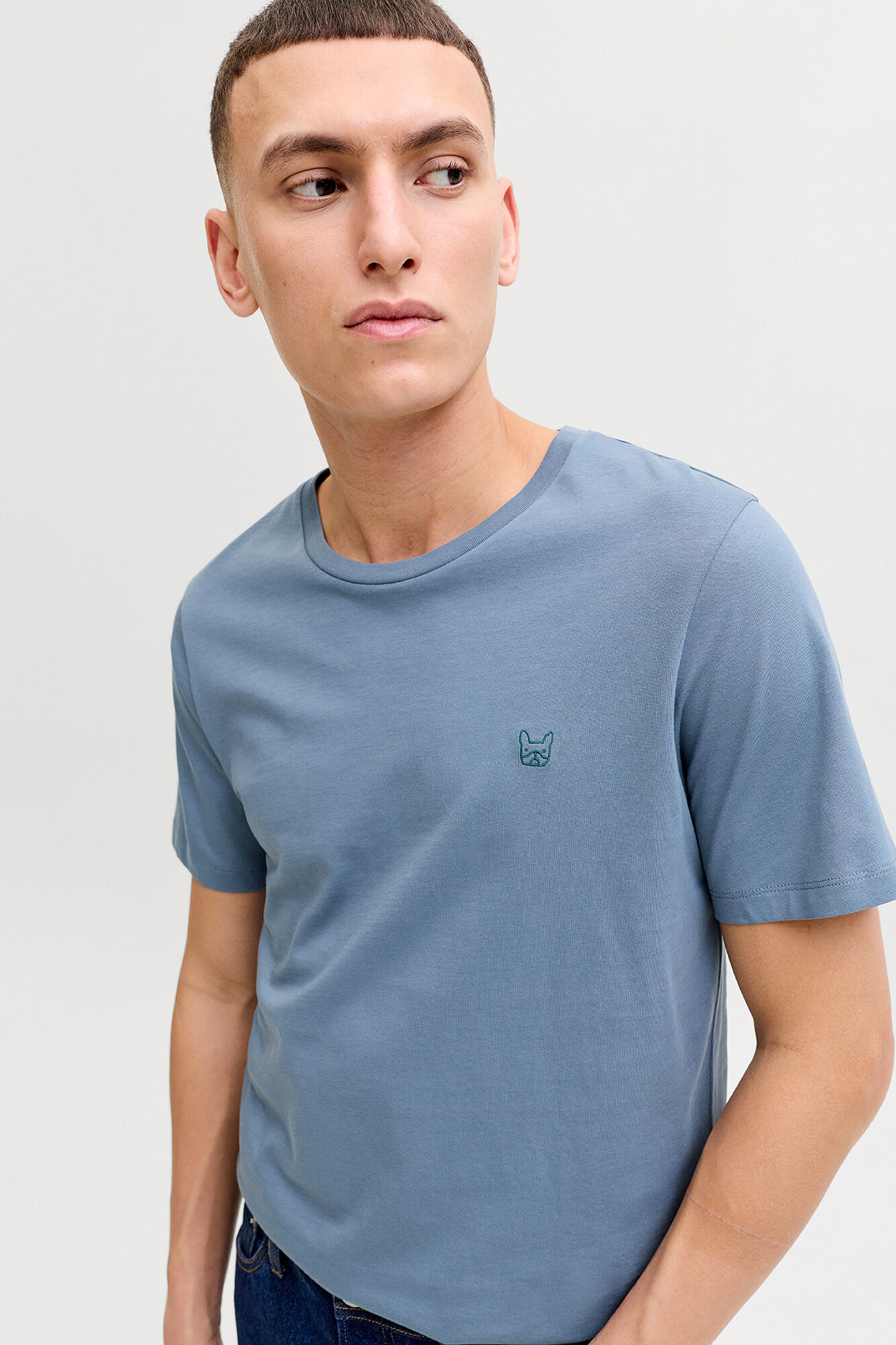 Jack & Jones T-shirt slim bordada