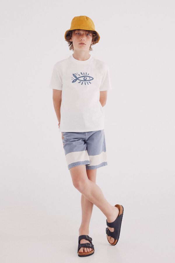 Springfield Kids Bermudas tie-dye para meninos azul