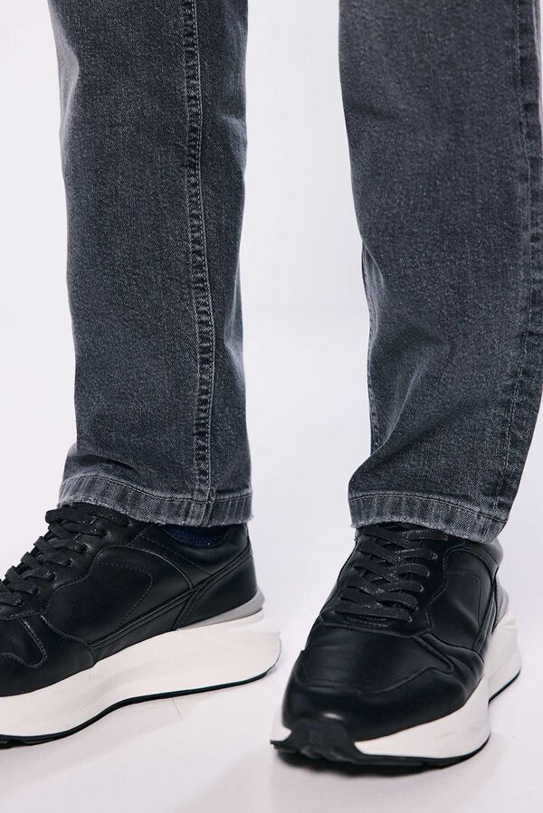 Springfield Jeans slim fit cinza escuro cinzento