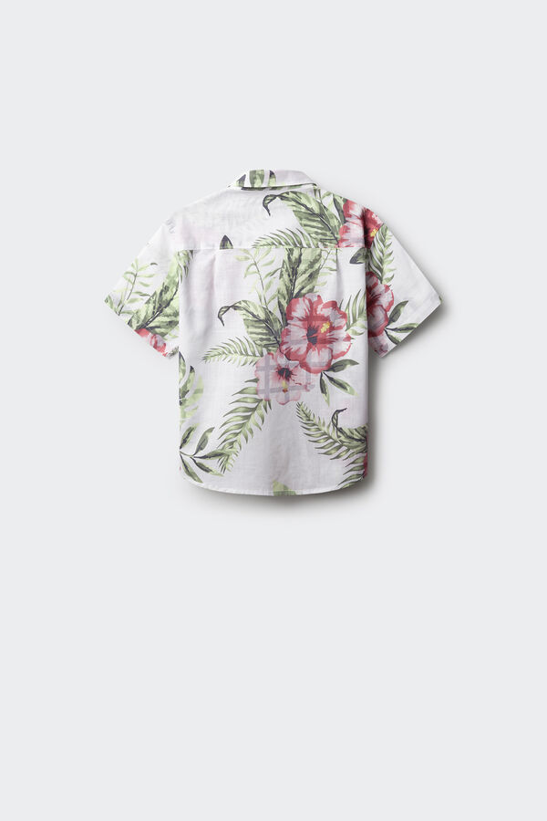 Springfield Kids Camisa hawaiana ni&ntilde;o marfil