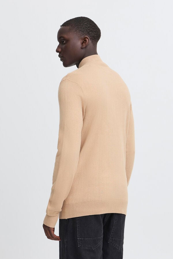 Blend Camisola de gola alta bege
