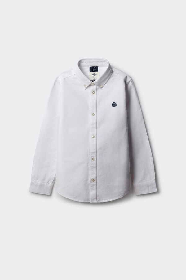 Springfield Kids Camisa de menino com cotoveleiras branco