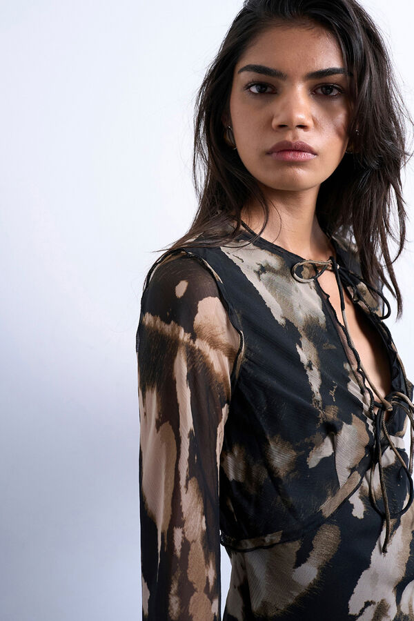 Topshop Vestido mini negro