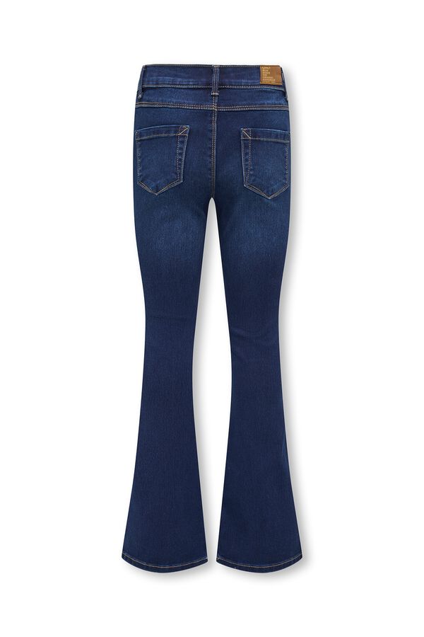 Only Girls Vaqueros flared fit azul