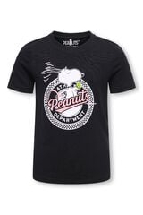 Only Girls T-shirt de manga curta com estampado frontal preto