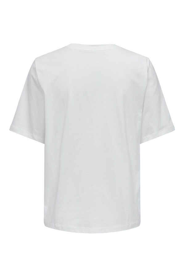 Springfield Camiseta De Manga Corta Blanco | Camisetas Mujer ⋆ Treboada