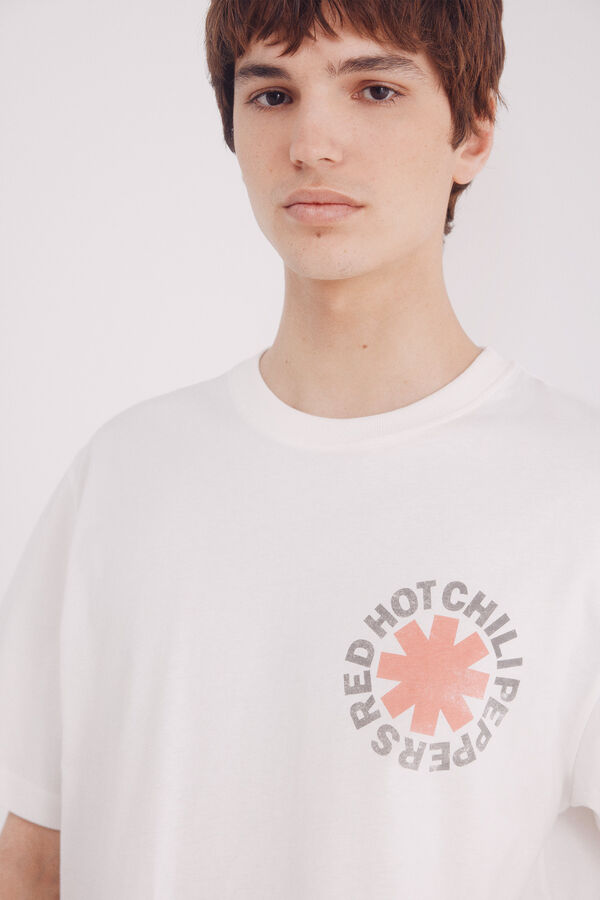 Springfield Camiseta Red Hot Chili Peppers bege