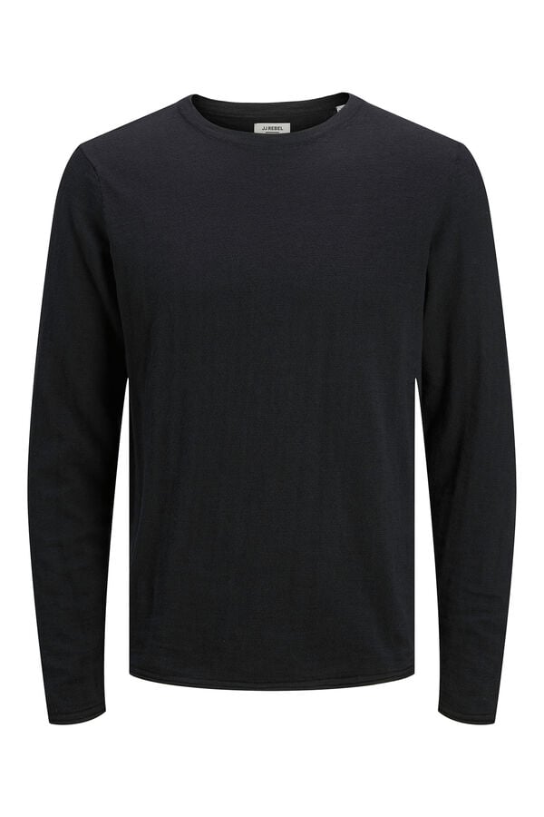 JJ REBEL Camisola de algod&atilde;o preto