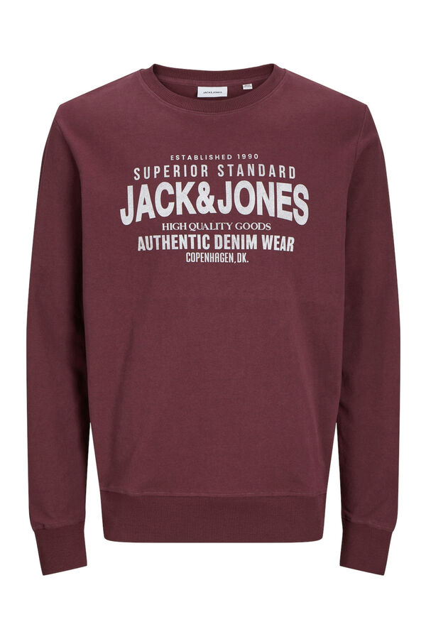 Jack & Jones Sudadera est&aacute;ndar fit burdeos