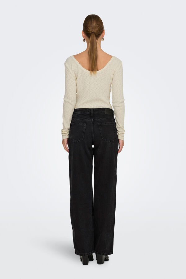 Only Jeans estilo wide negro