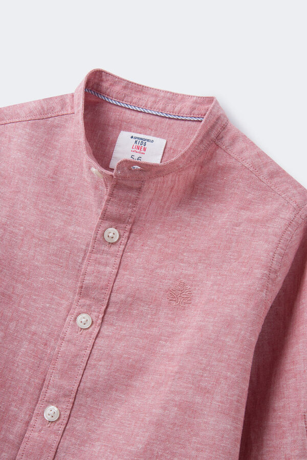 Springfield Kids Camisa lino ni&ntilde;o rosa