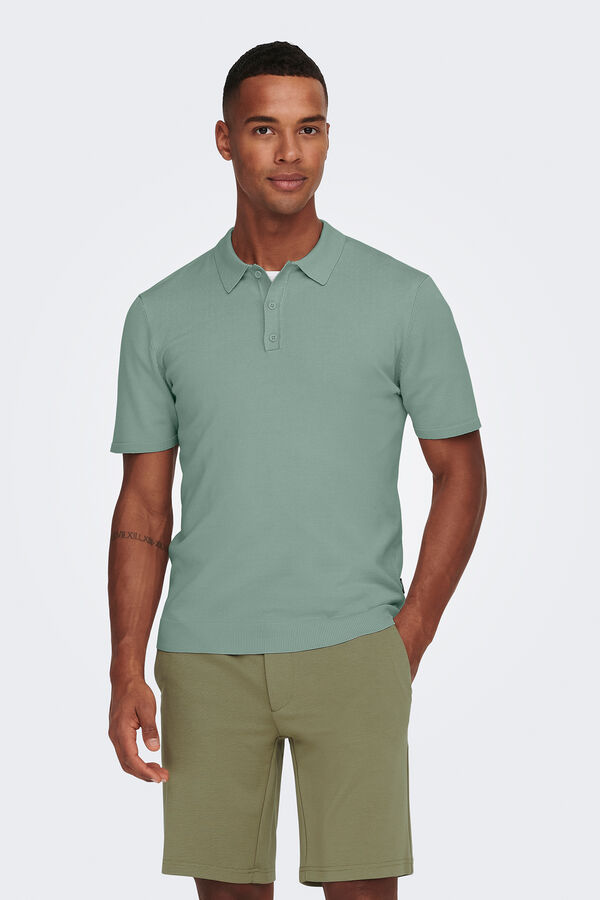 Only & Sons Polo de punto verde