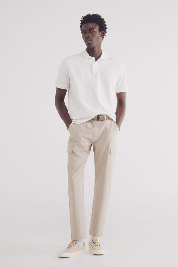 Springfield Polo estruturado regular fit estampado