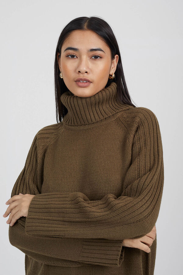 Brave Soul Camisola de malha folgada estampado