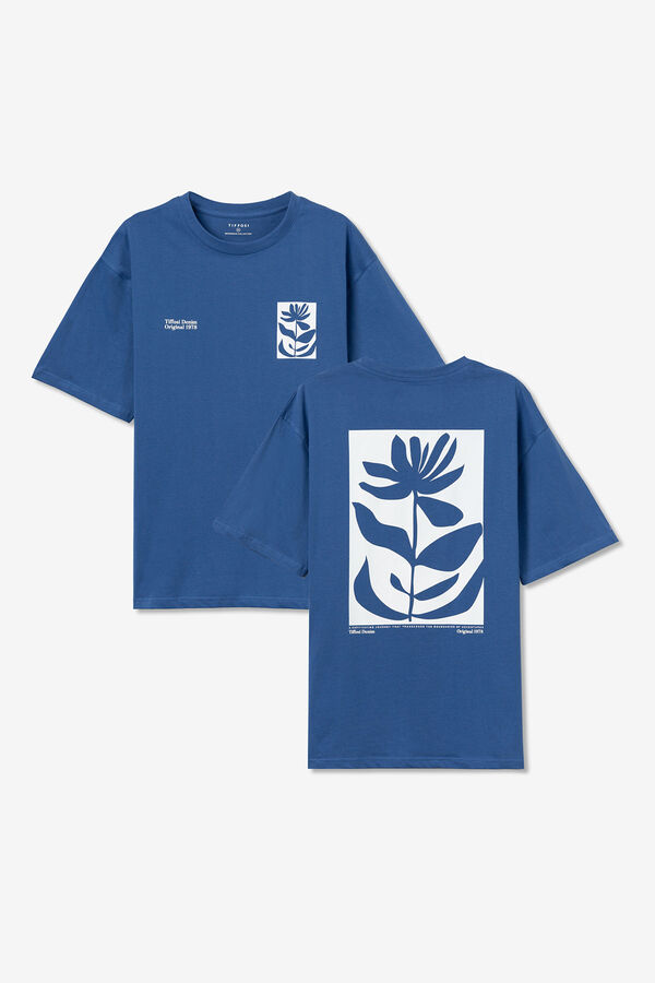 Tiffosi T-shirt estampada azul