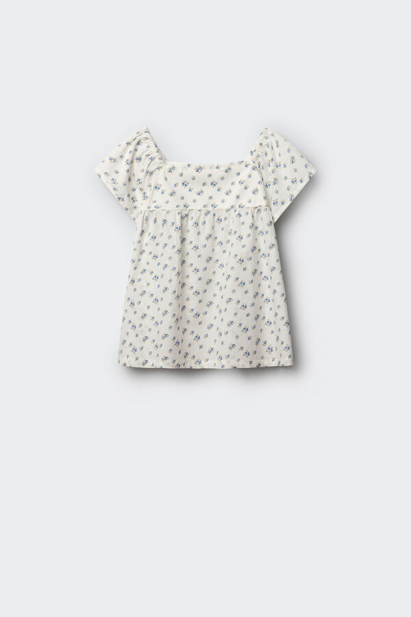 Springfield Kids Blusa de flores menina branco