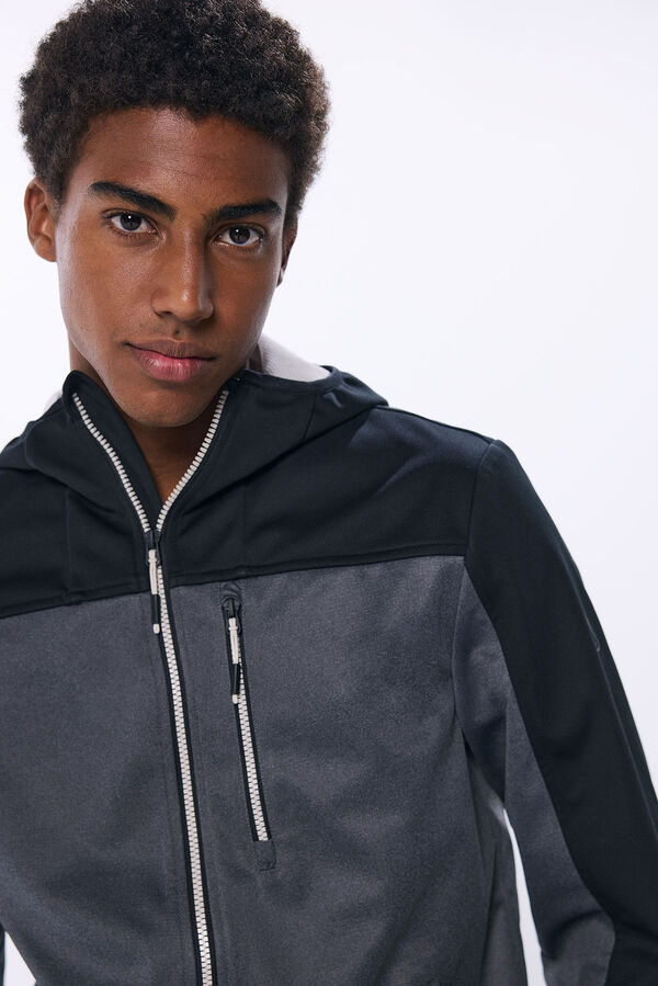 Springfield Parka t&eacute;cnica shoftshell negro