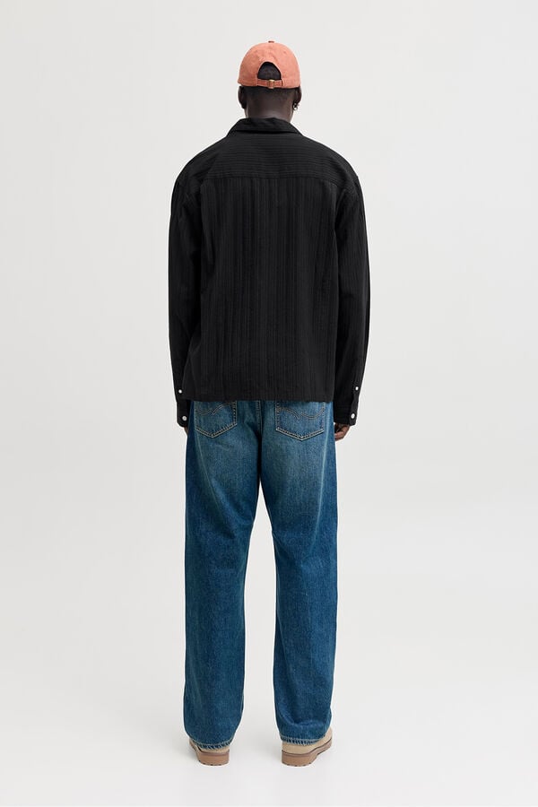 Jack & Jones Camisa texturizada preto