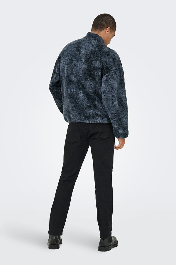 Only & Sons Casaco de forro polar azul