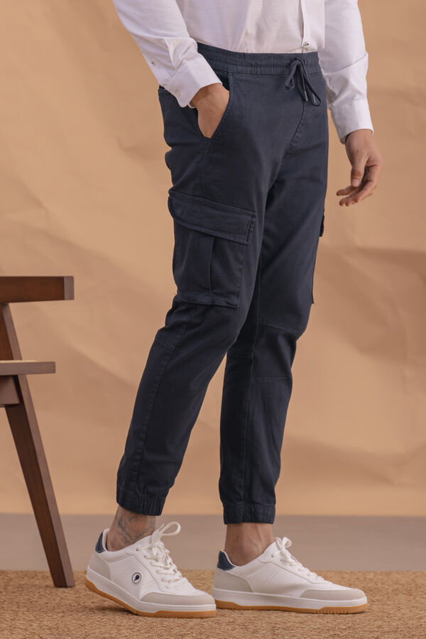 Celopman Pantal&oacute;n Jogger Cargo azul
