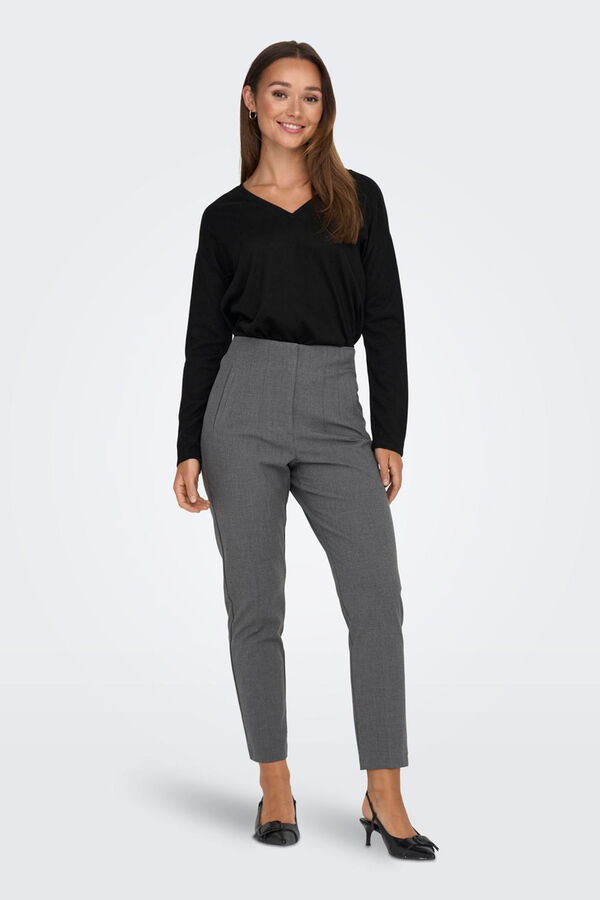 JDY Top de manga larga negro