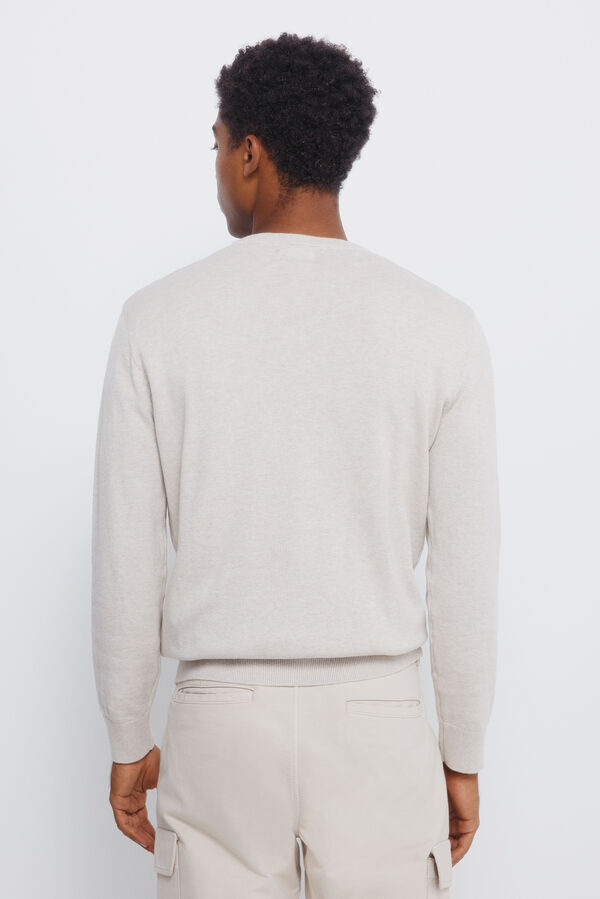 Springfield Jersey b&aacute;sico cuello pico nude