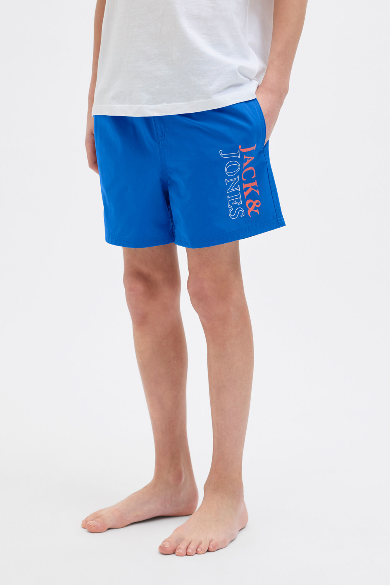 Jack & Jones Junior Shorts de banho com estampado de logo