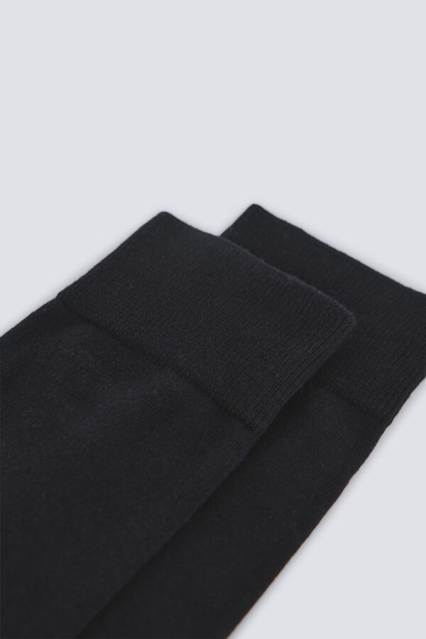 Springfield Meia longa monocrom&aacute;tica preto