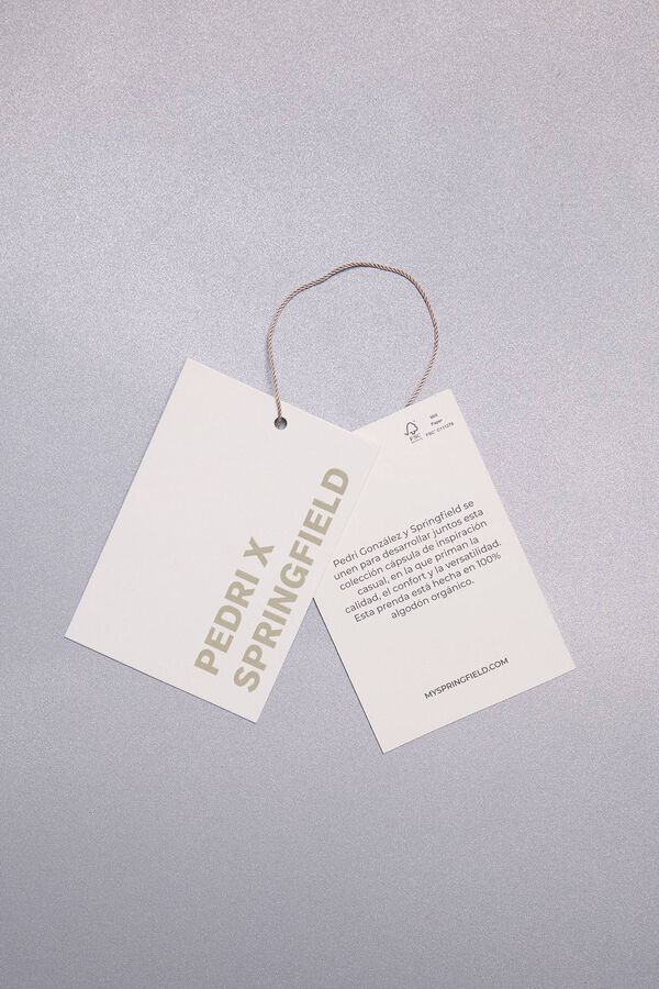 Springfield Camiseta Pedri x Springfield logo fotogr&aacute;fico blanco