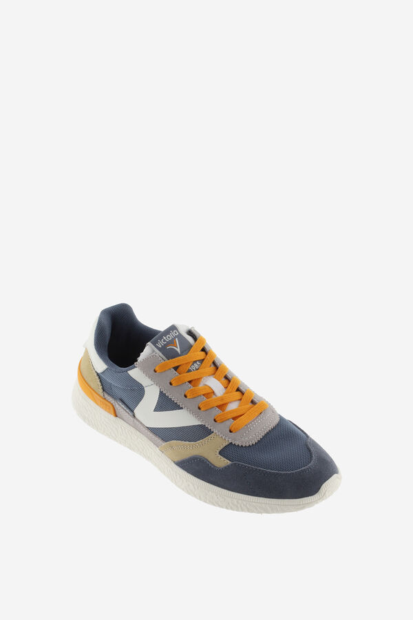 Victoria Sapatilhas efeito pele azul