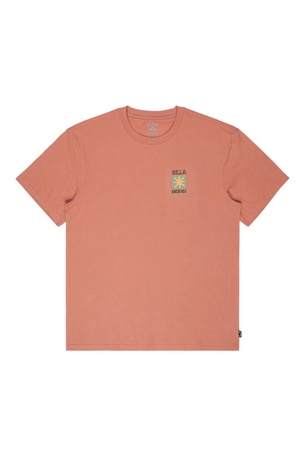 Billabong T-shirt manga curta borgonha
