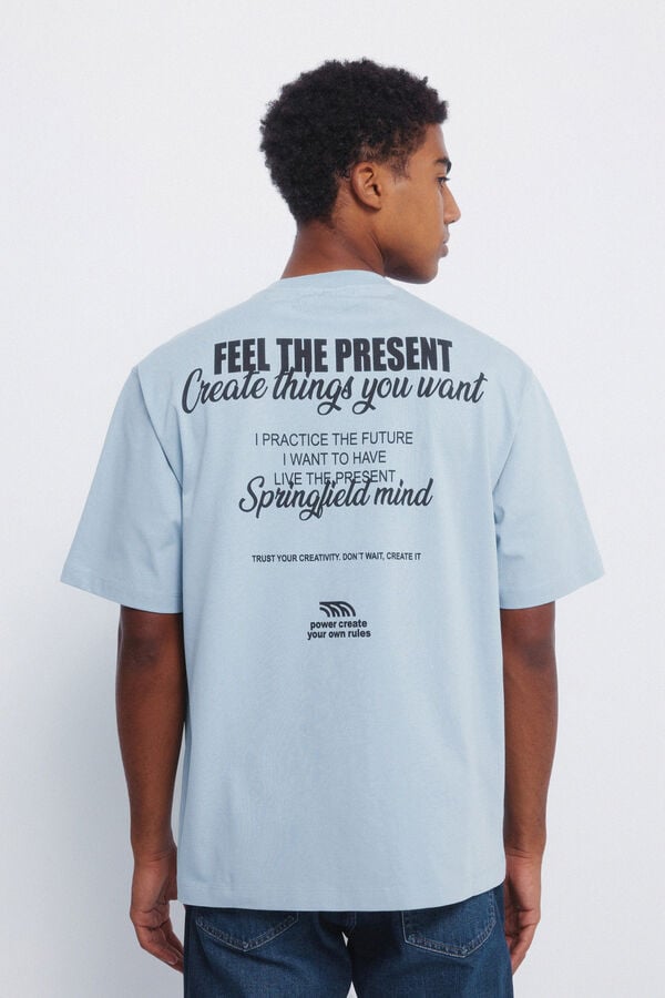 Springfield Camiseta present azul