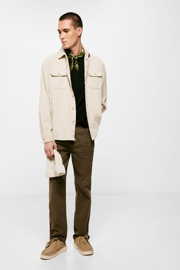 Springfield Cal&ccedil;as 5 bolsos cor regular relax lavado cru