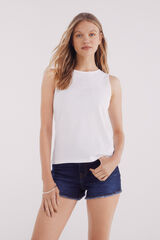 Springfield T-shirt manchas cristal branco